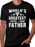 Worlds Greatest Father T-Shirt Funny Dad Tee