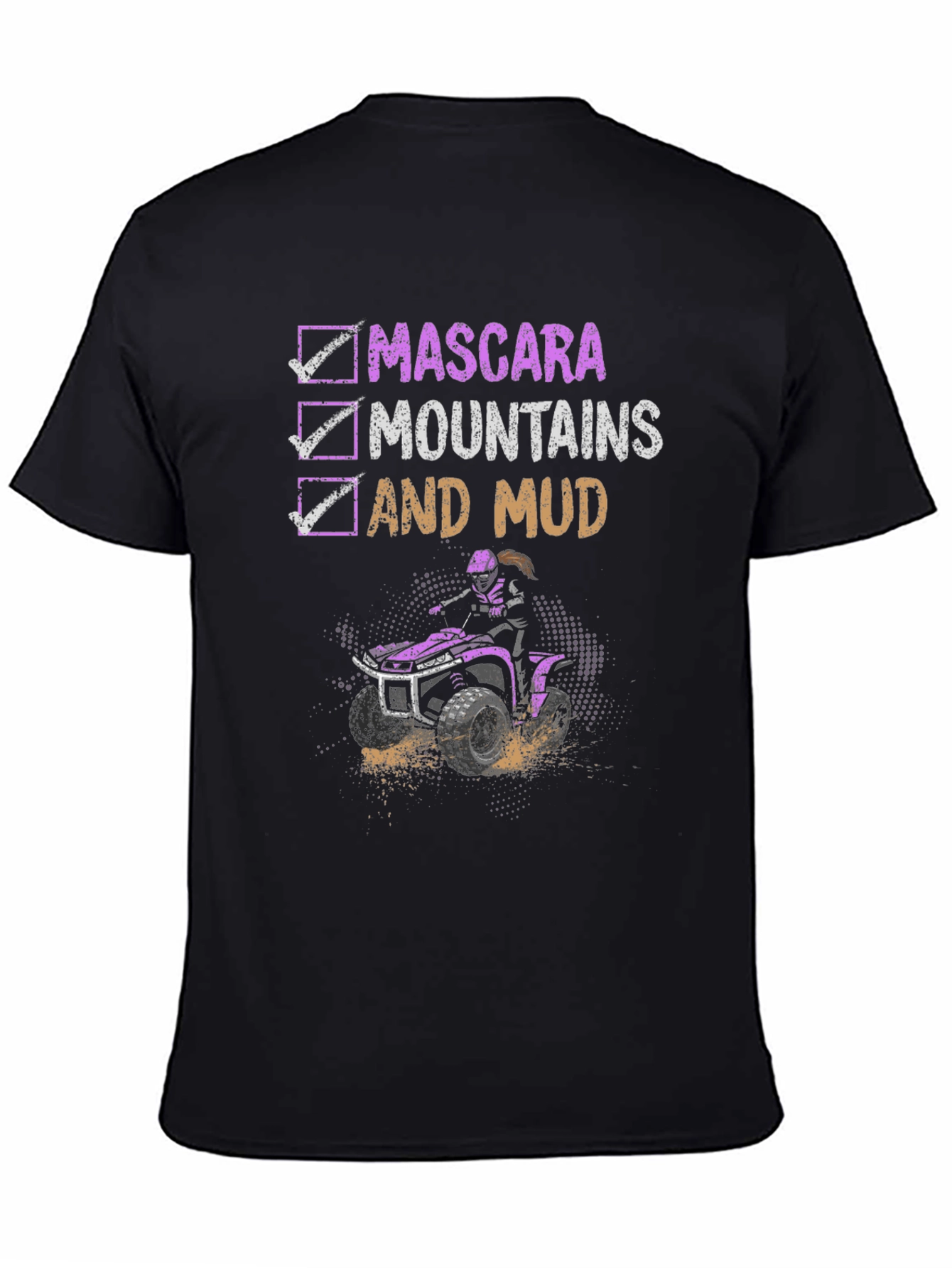 Mascara Mountains Mud ATV T-Shirt