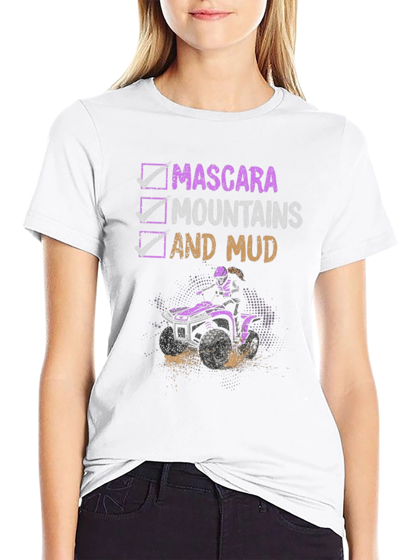 Mascara Mountains Mud ATV T-Shirt