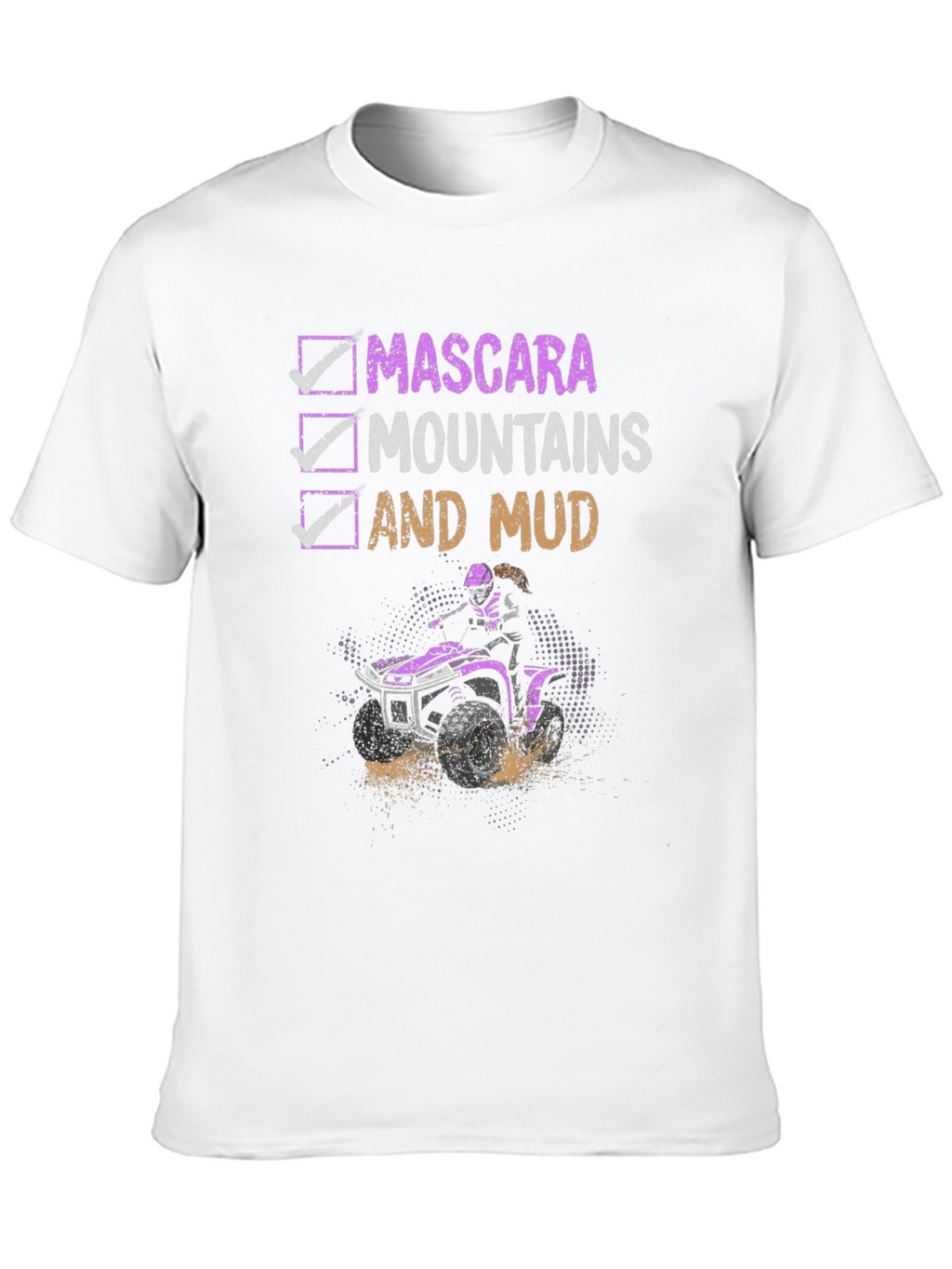 Mascara Mountains Mud ATV T-Shirt