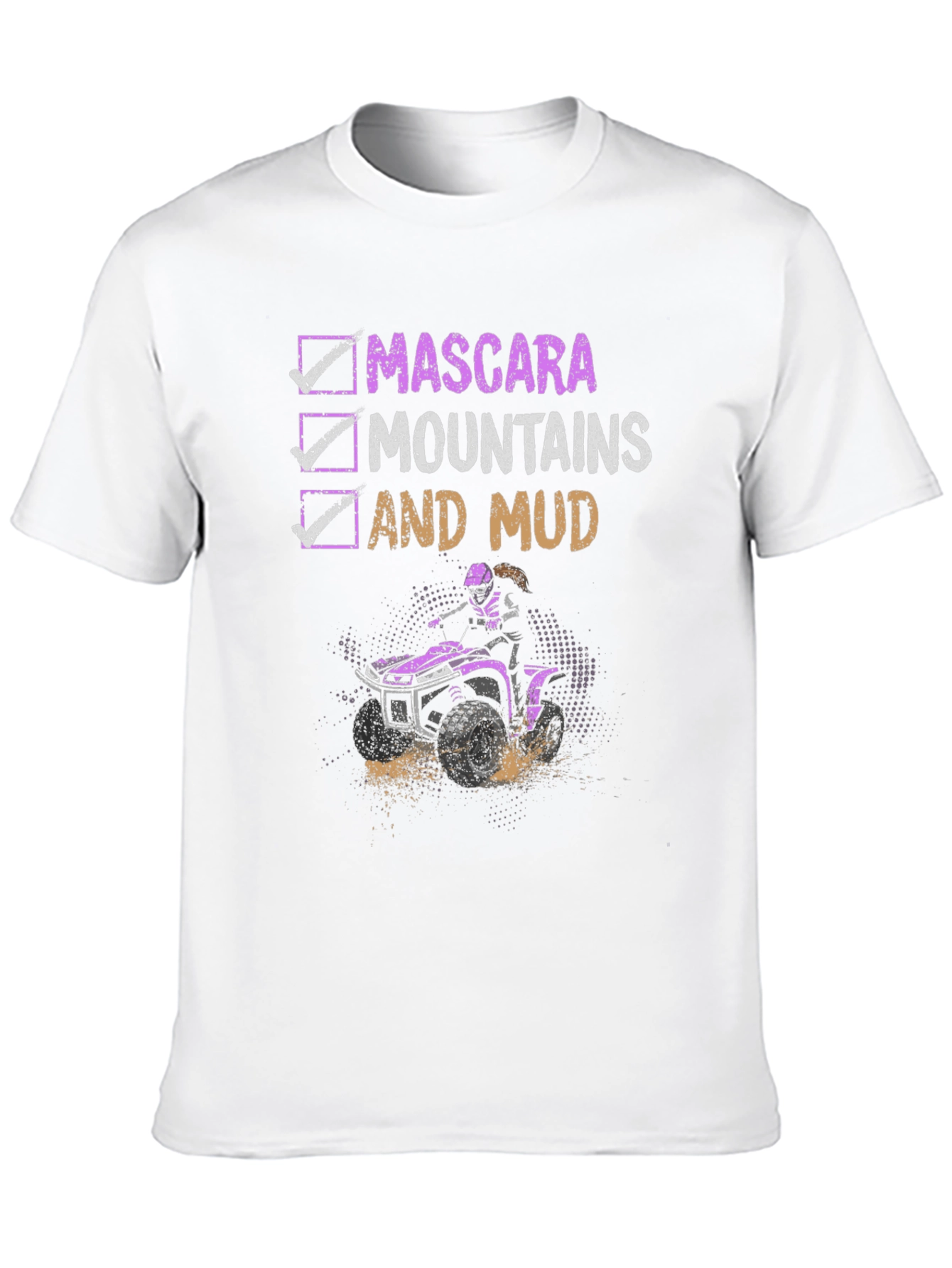 Mascara Mountains Mud ATV T-Shirt