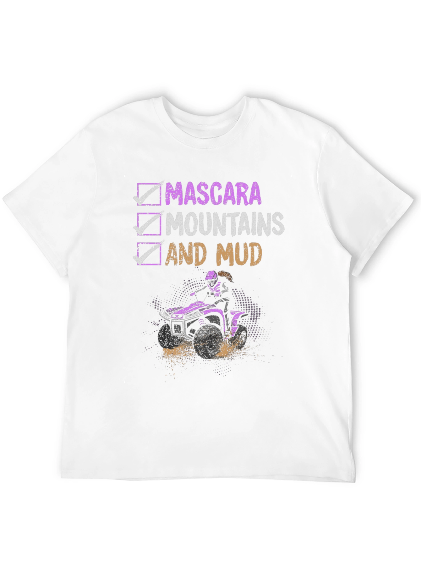 Mascara Mountains Mud ATV T-Shirt