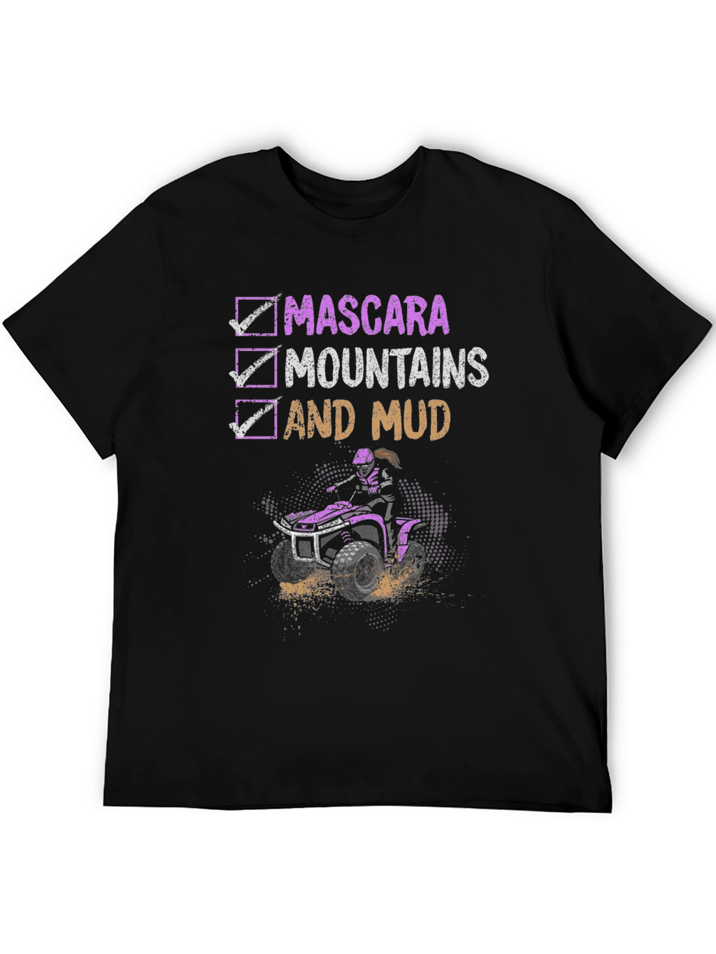 Mascara Mountains Mud ATV T-Shirt