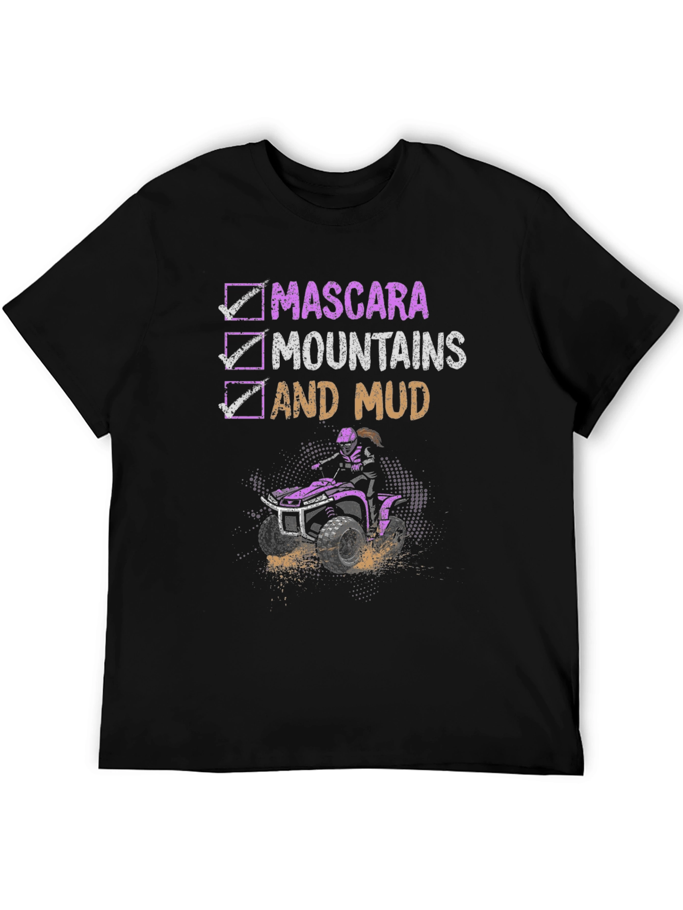 Mascara Mountains Mud ATV T-Shirt