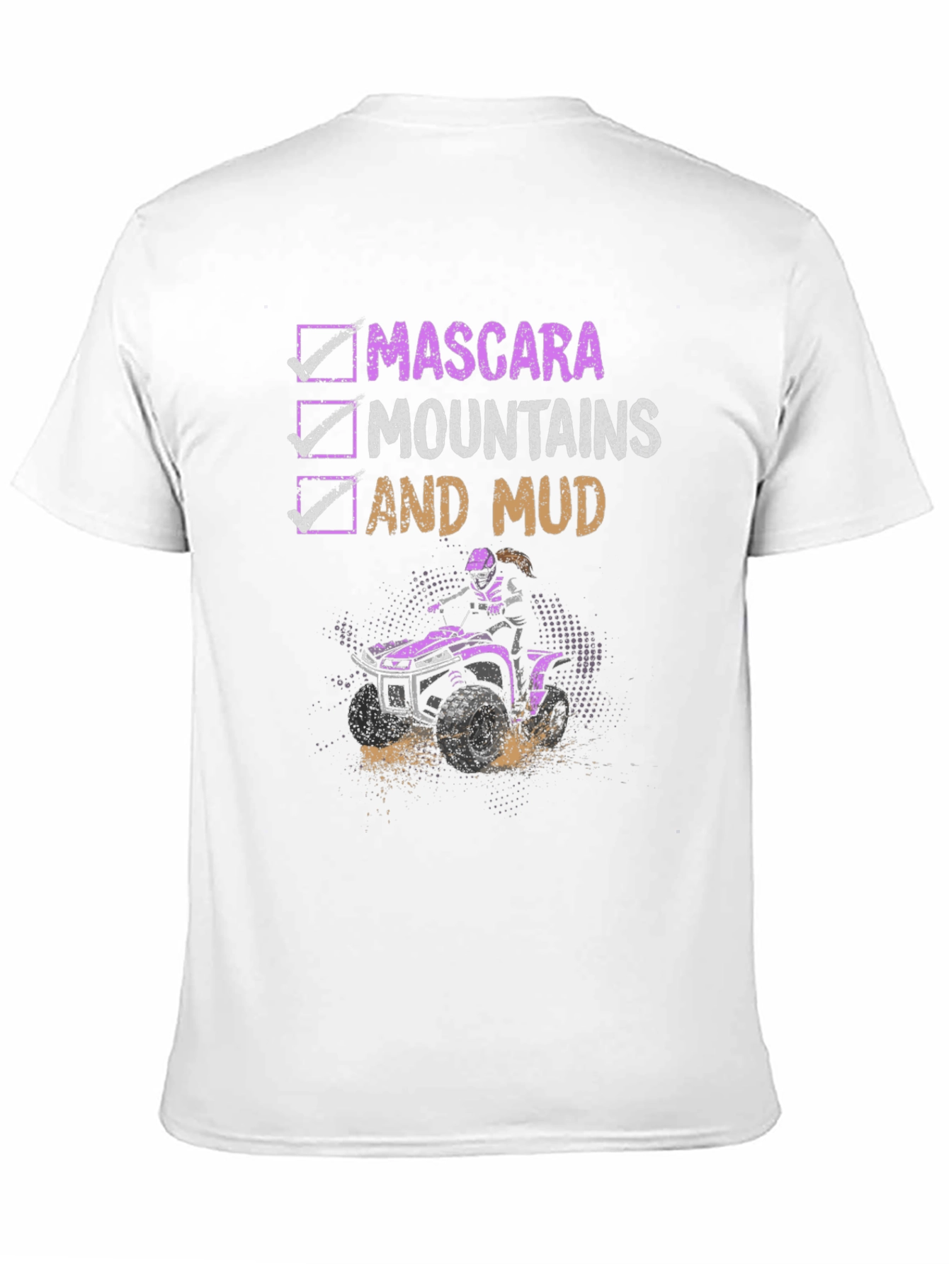 Mascara Mountains Mud ATV T-Shirt
