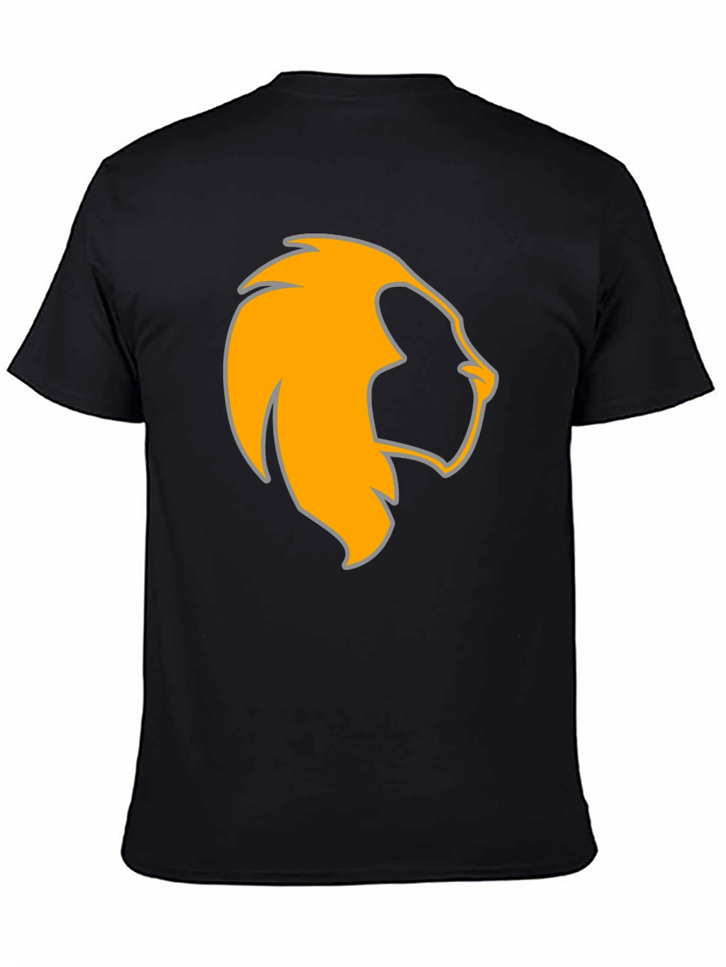 Lion Head Graphic Black Tee - Bold & Stylish