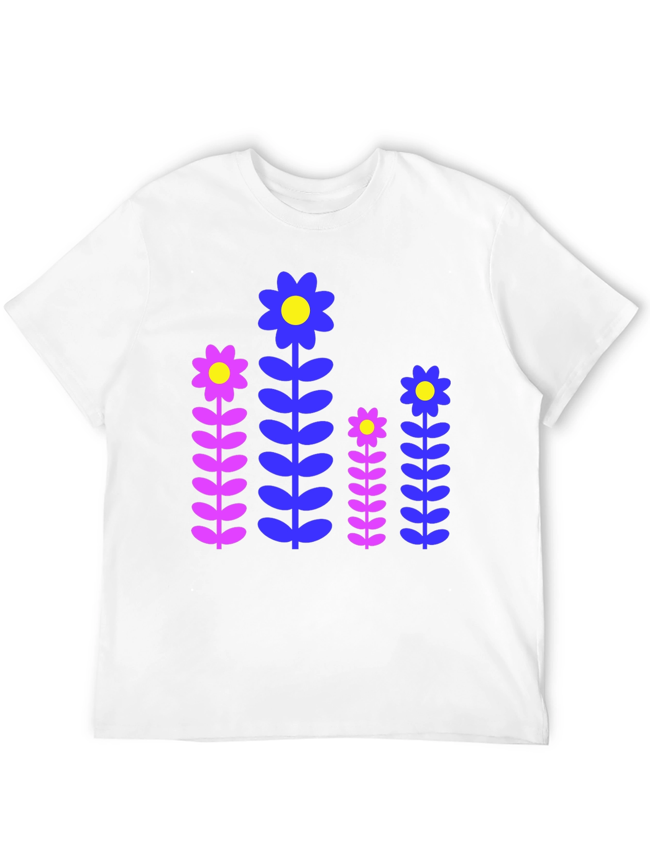 Retro Flower Print T-Shirt