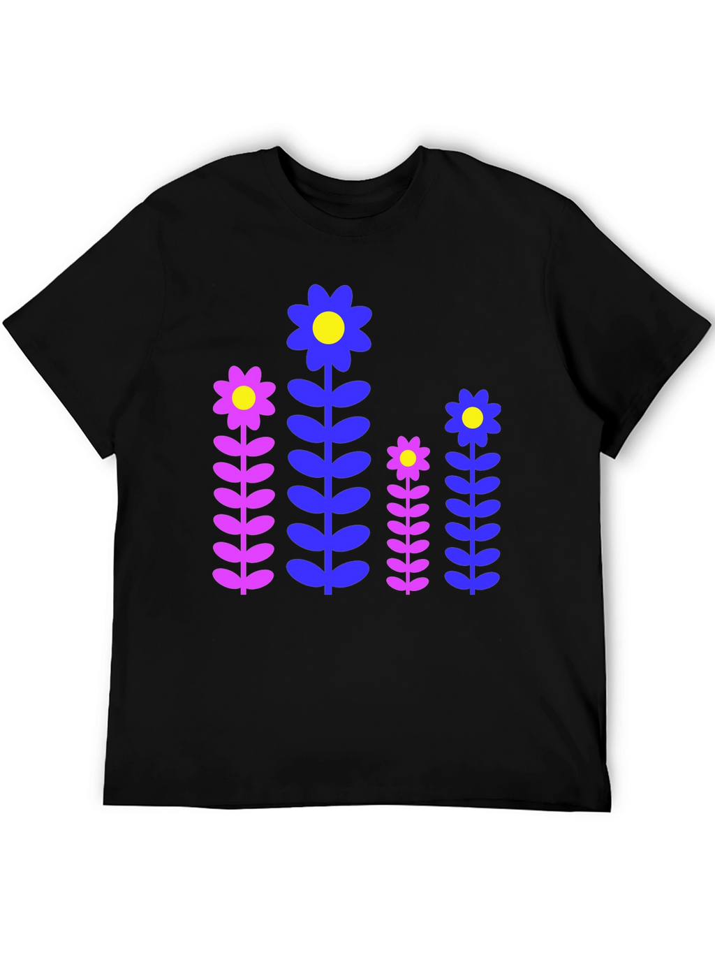 Retro Flower Print T-Shirt