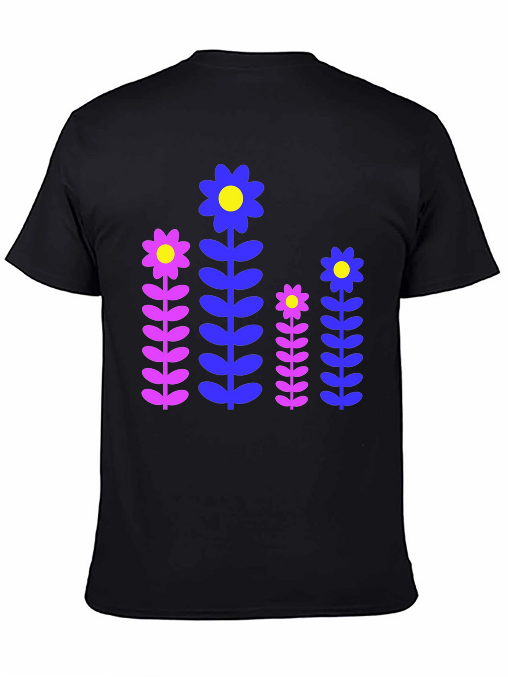 Retro Flower Print T-Shirt
