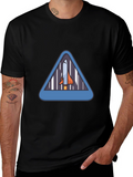 Rocket Triangle Graphic T-Shirt - Space Adventure Tee