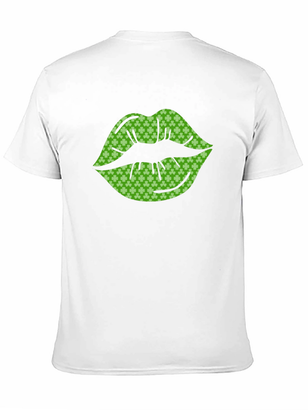 St. Patricks Day Shamrock Lips Graphic Tee