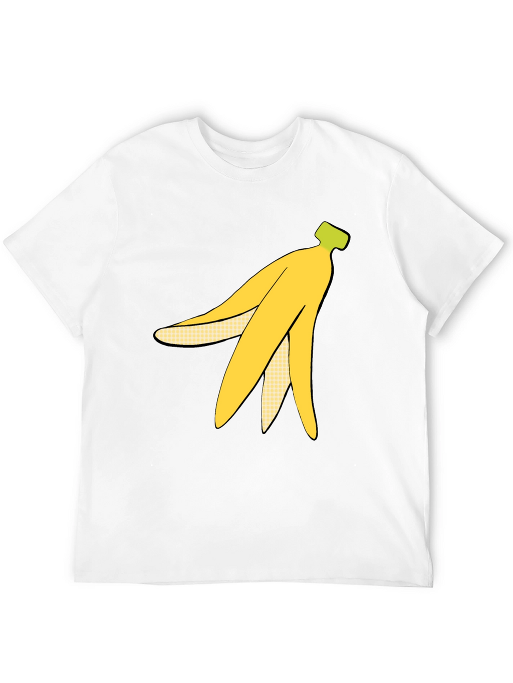 Banana Peel Graphic Tee - Quirky Black T-Shirt