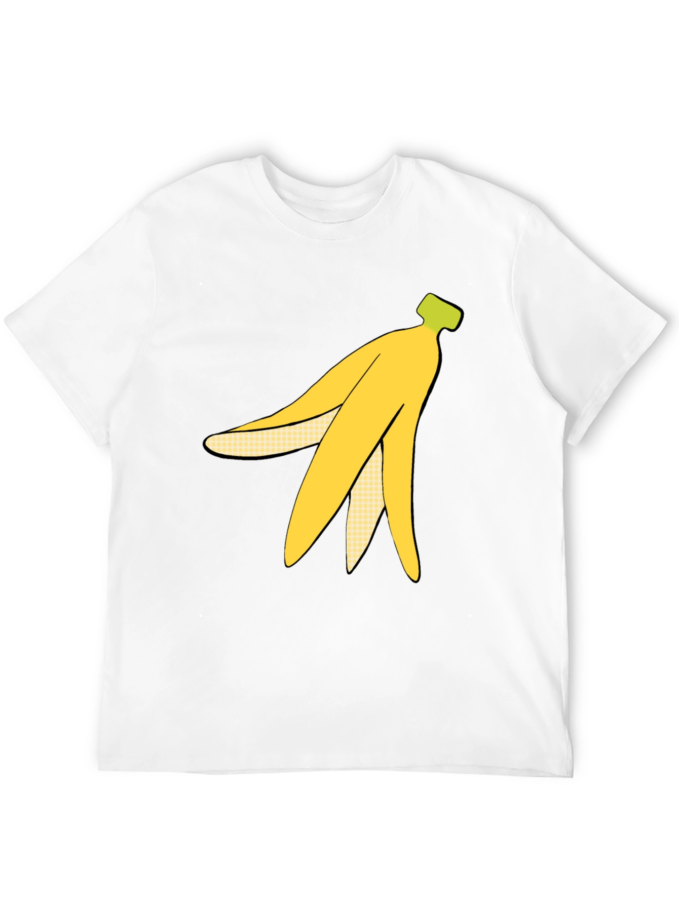 Banana Peel Graphic Tee - Quirky Black T-Shirt