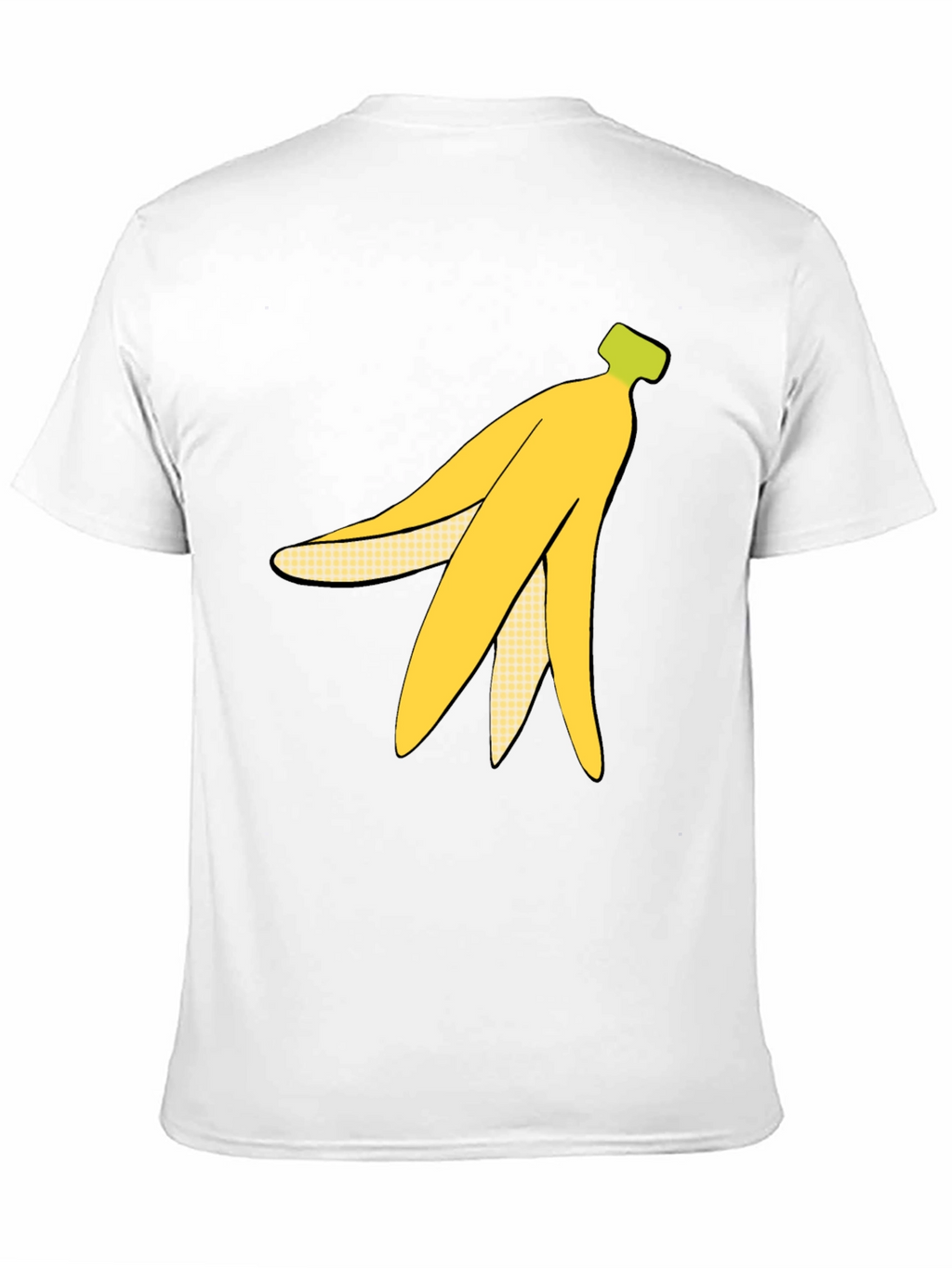 Banana Peel Graphic Tee - Quirky Black T-Shirt