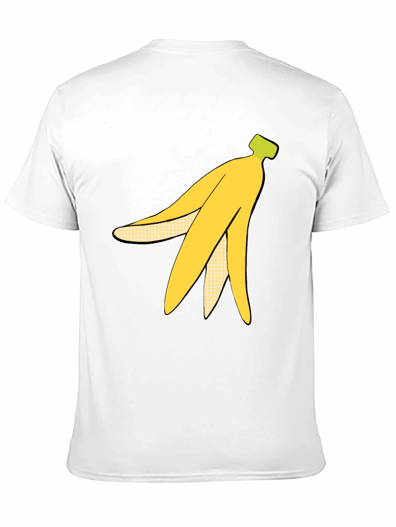 Banana Peel Graphic Tee - Quirky Black T-Shirt