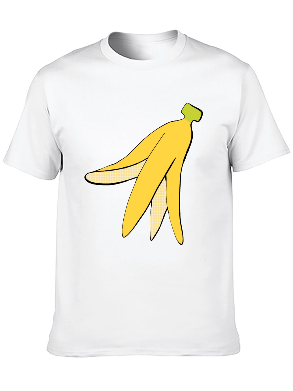 Banana Peel Graphic Tee - Quirky Black T-Shirt