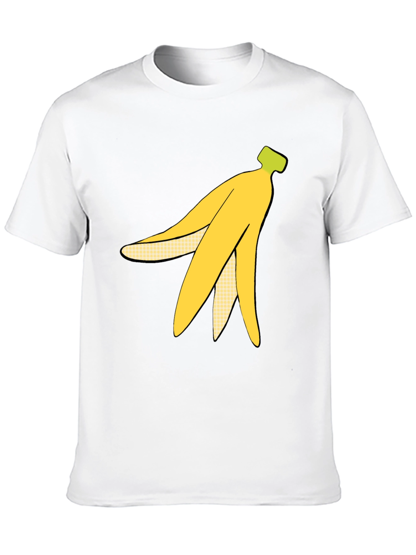 Banana Peel Graphic Tee - Quirky Black T-Shirt