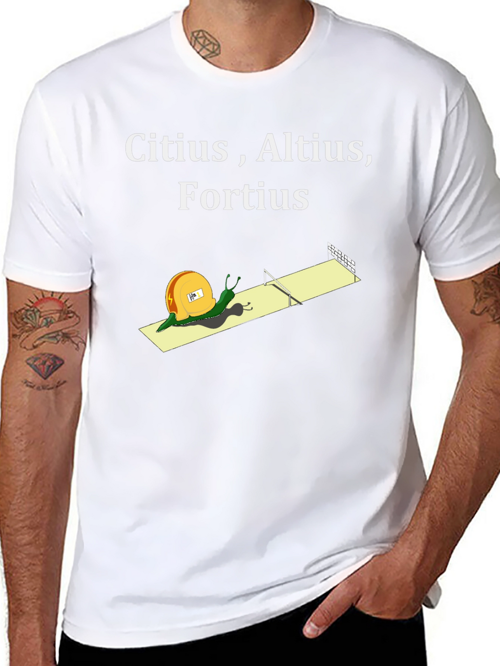 Citius Altius Fortius Snail T-Shirt