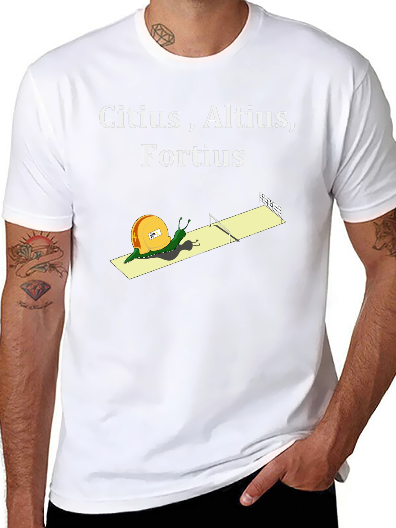 Citius Altius Fortius Snail T-Shirt