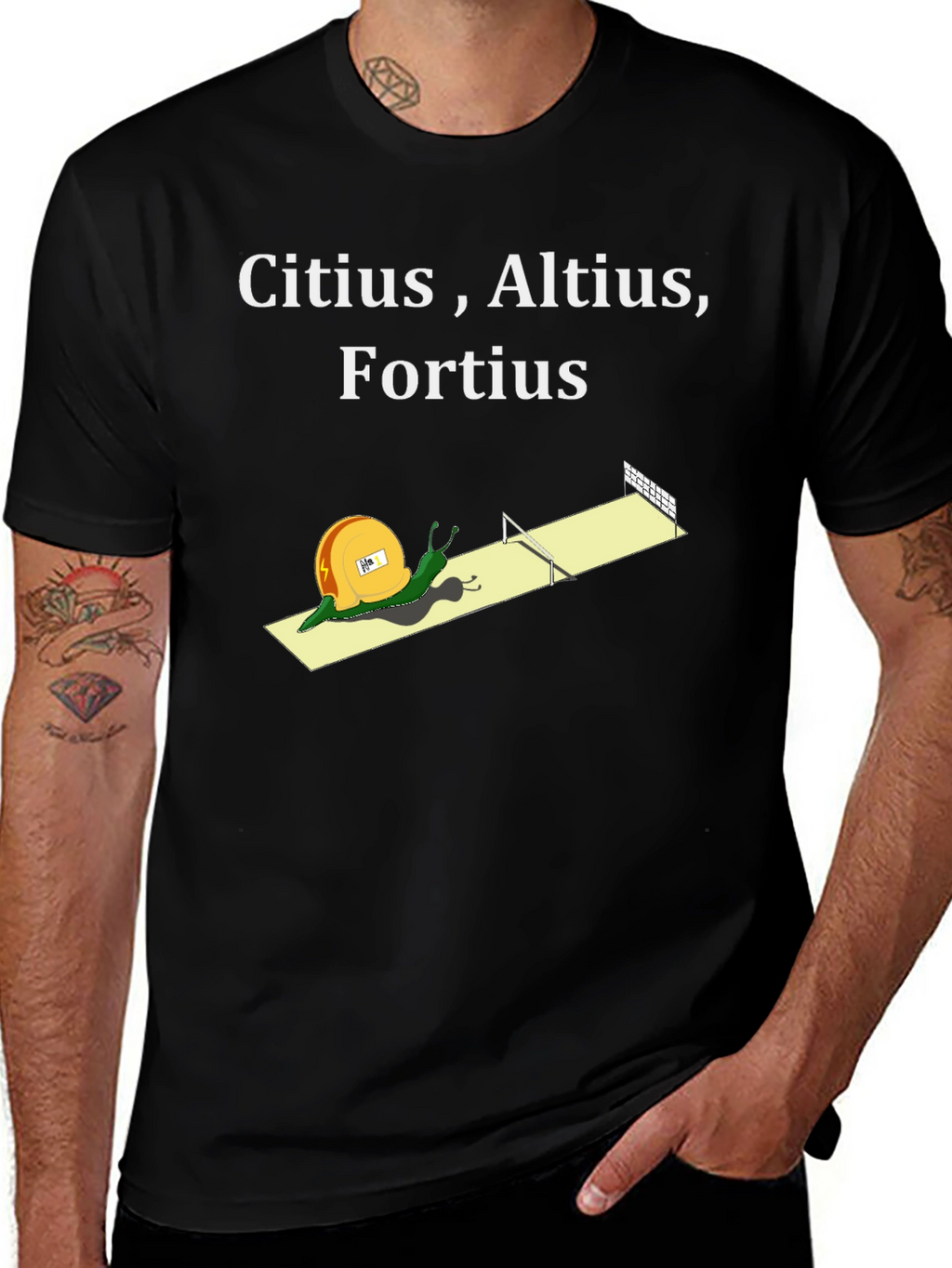 Citius Altius Fortius Snail T-Shirt