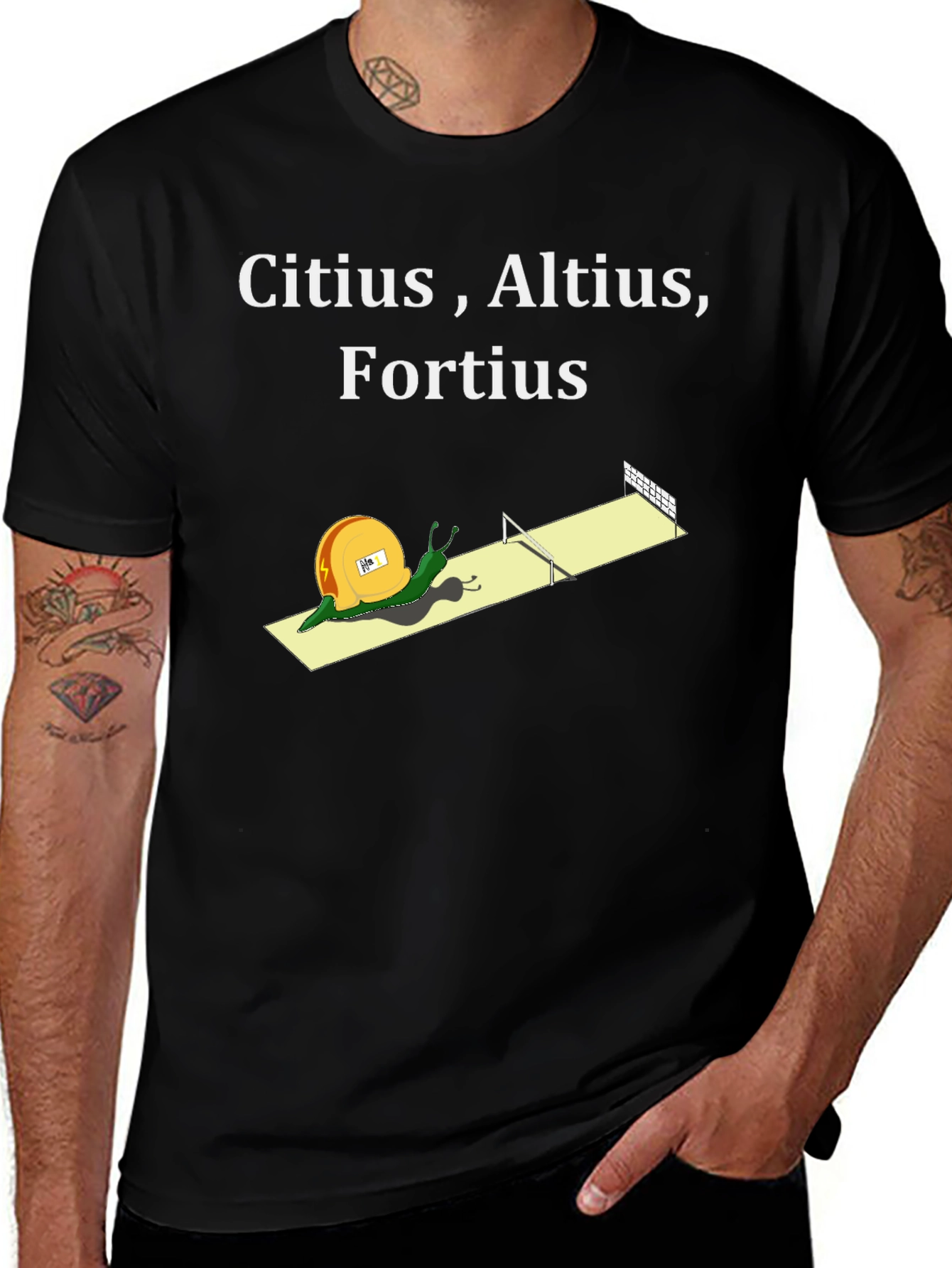 Citius Altius Fortius Snail T-Shirt