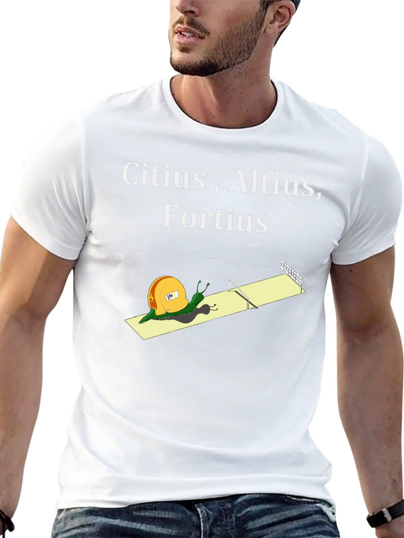 Citius Altius Fortius Snail T-Shirt