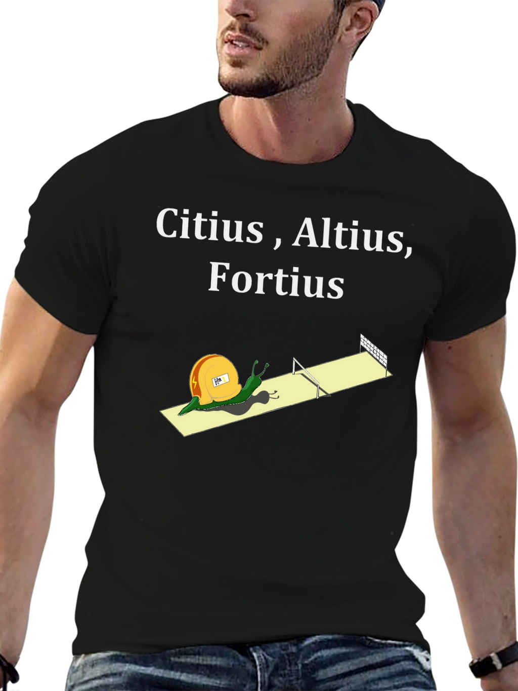 Citius Altius Fortius Snail T-Shirt