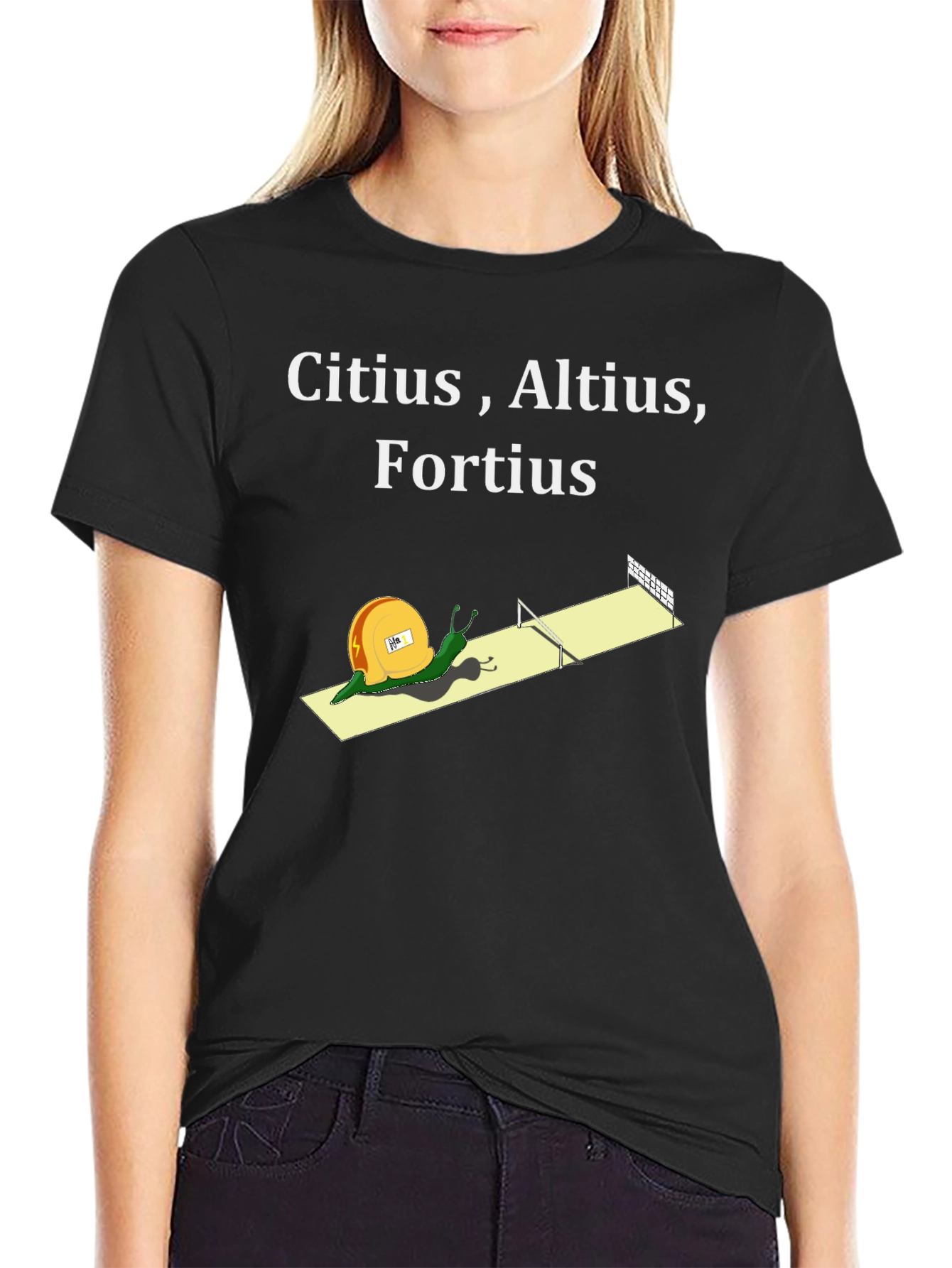Citius Altius Fortius Snail T-Shirt