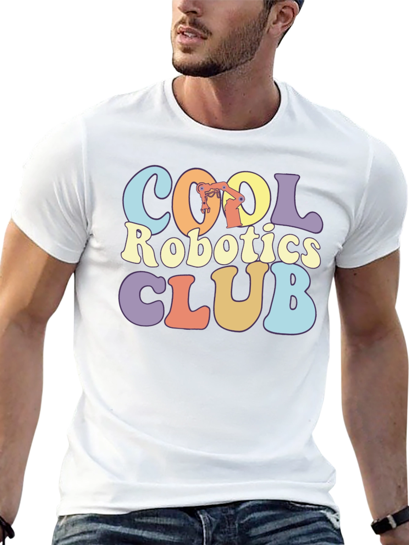 Cool Robotics Club Graphic T-Shirt