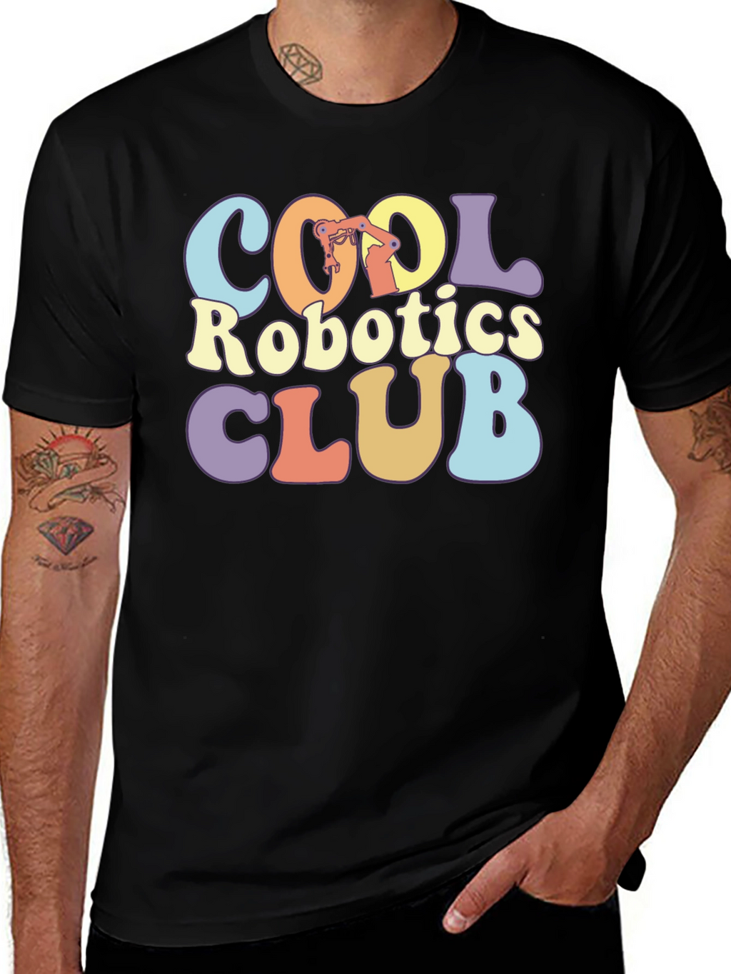 Cool Robotics Club Graphic T-Shirt