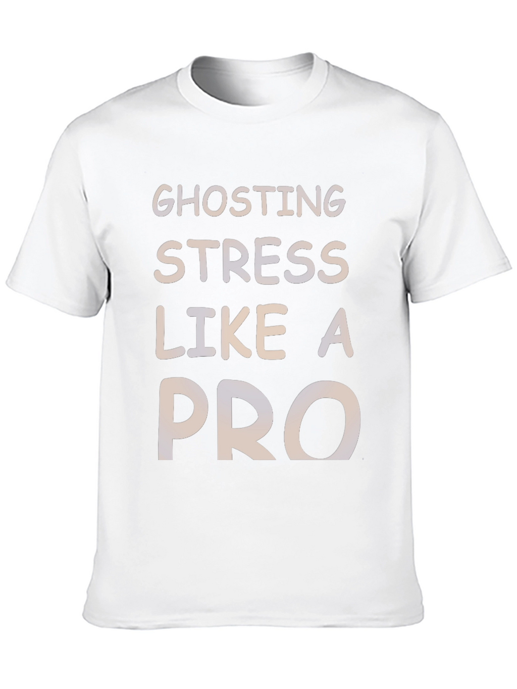 Ghosting Stress Like A Pro Black Graphic Tee