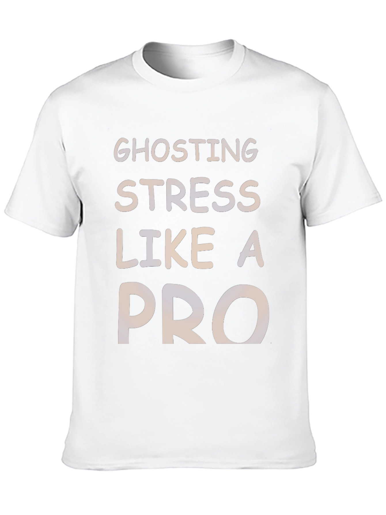Ghosting Stress Like A Pro Black Graphic Tee