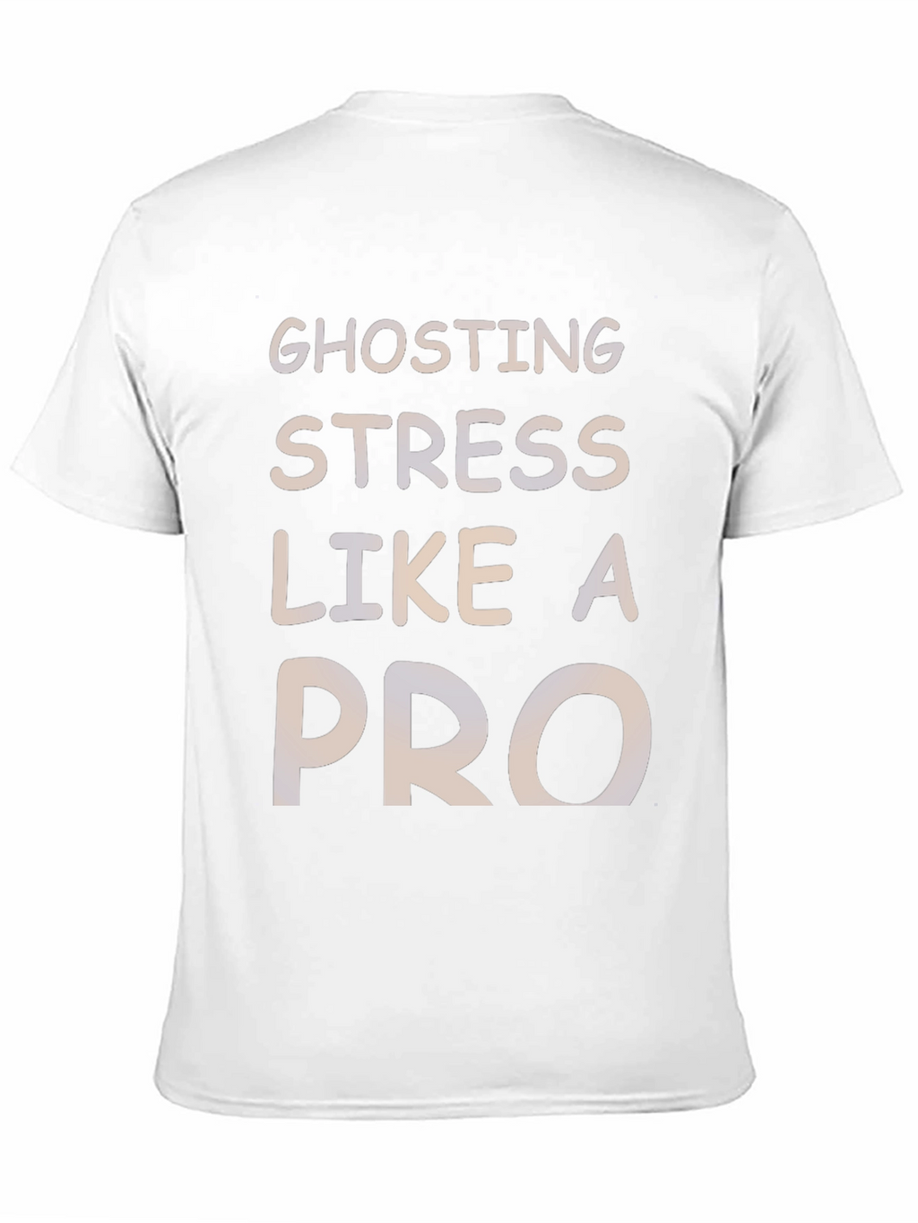 Ghosting Stress Like A Pro Black Graphic Tee