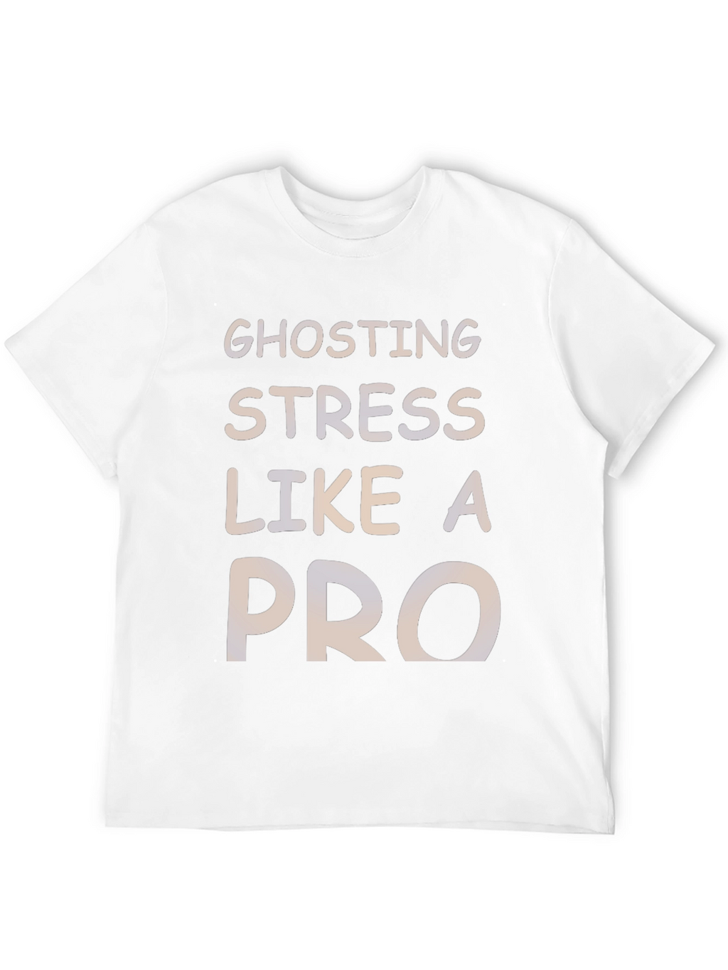 Ghosting Stress Like A Pro Black Graphic Tee