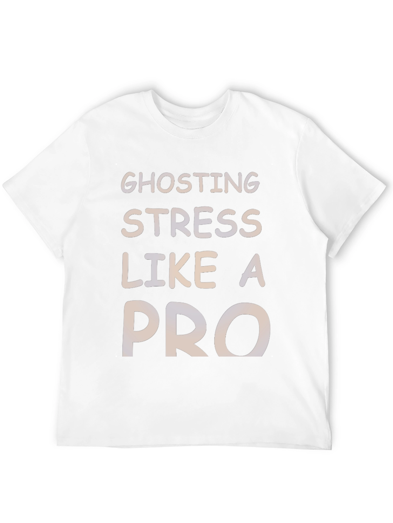 Ghosting Stress Like A Pro Black Graphic Tee