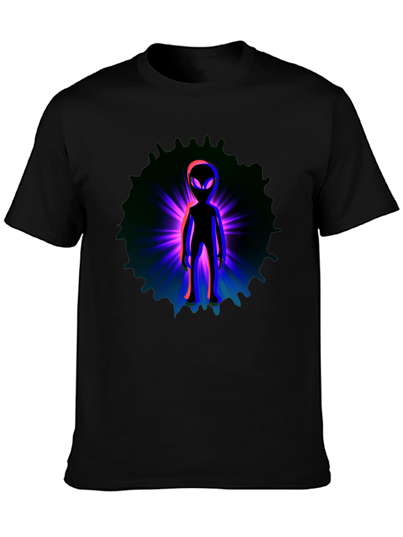 Alien Graphic T-Shirt - Black