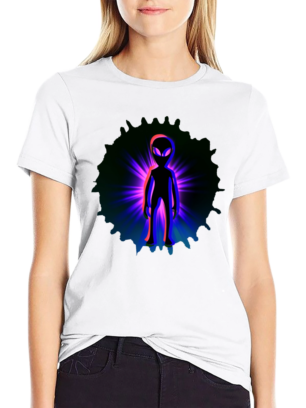 Alien Graphic T-Shirt - Black