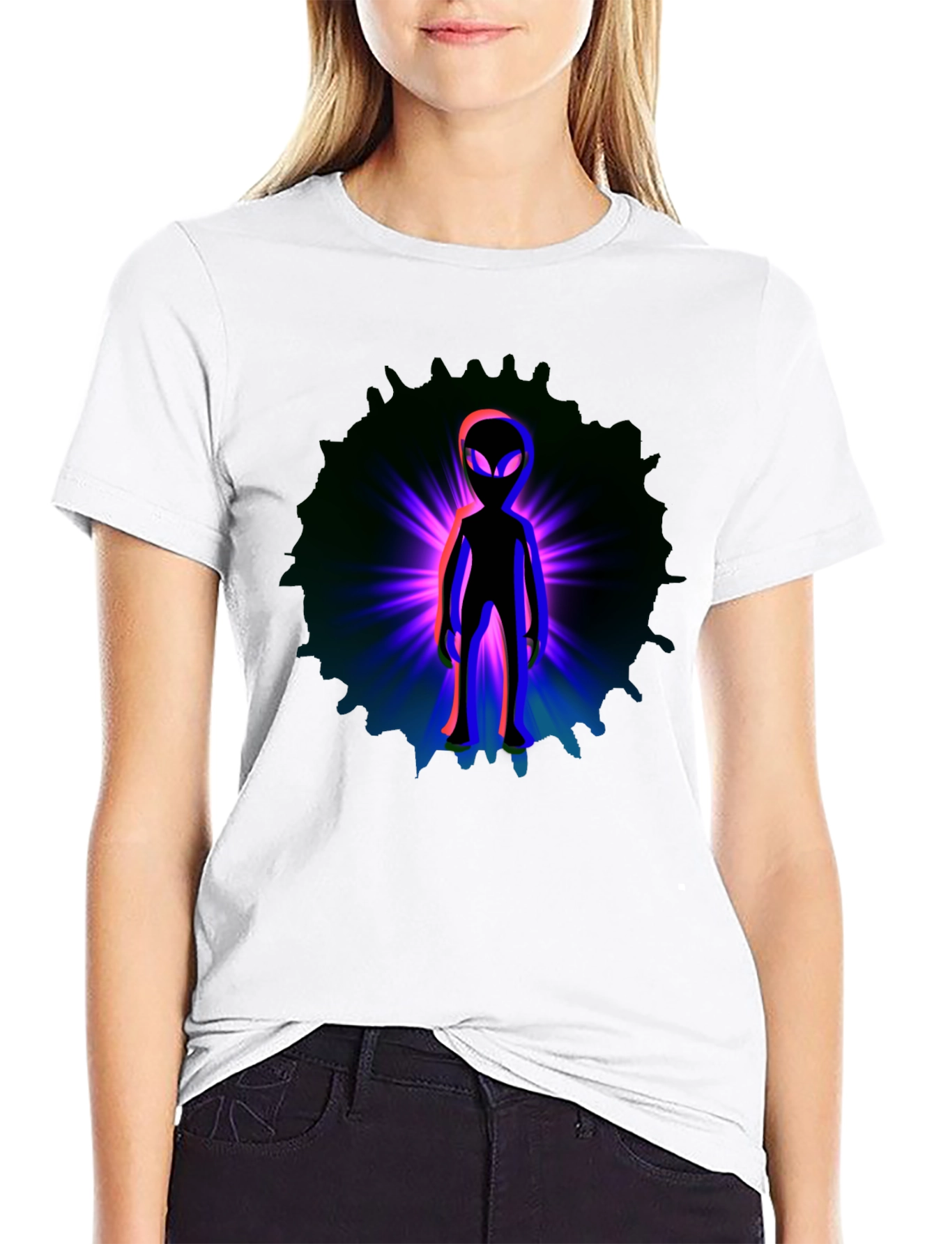 Alien Graphic T-Shirt - Black