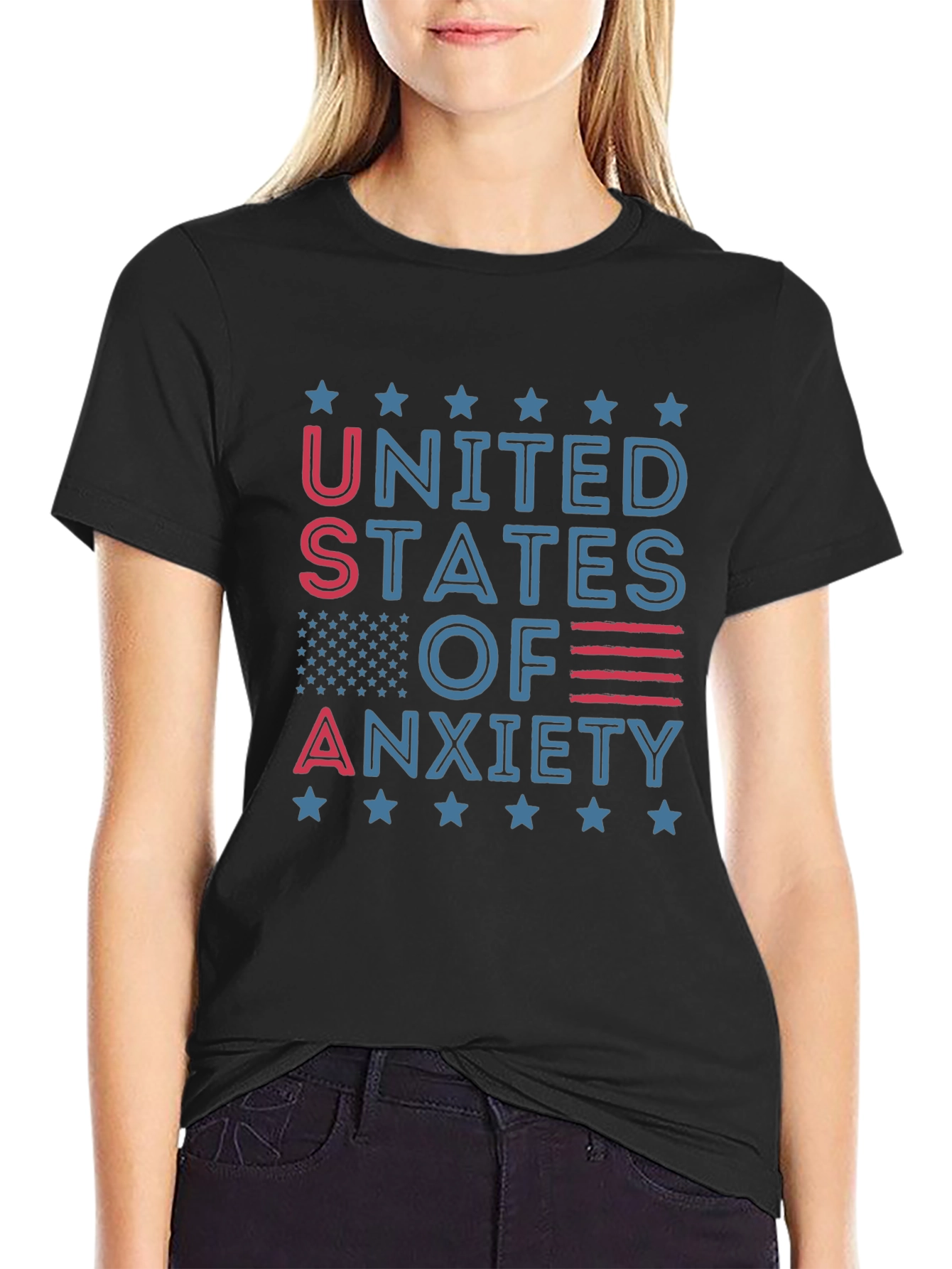 United States of Anxiety Graphic T-Shirt