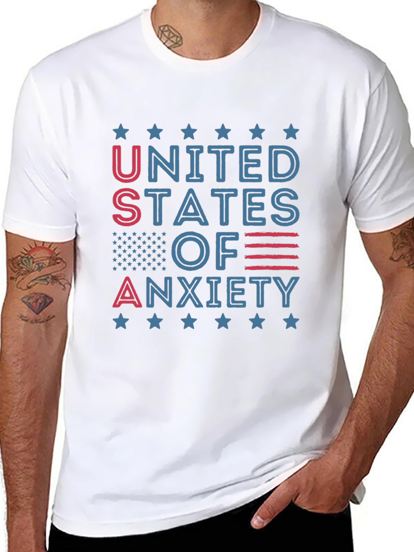 United States of Anxiety Graphic T-Shirt