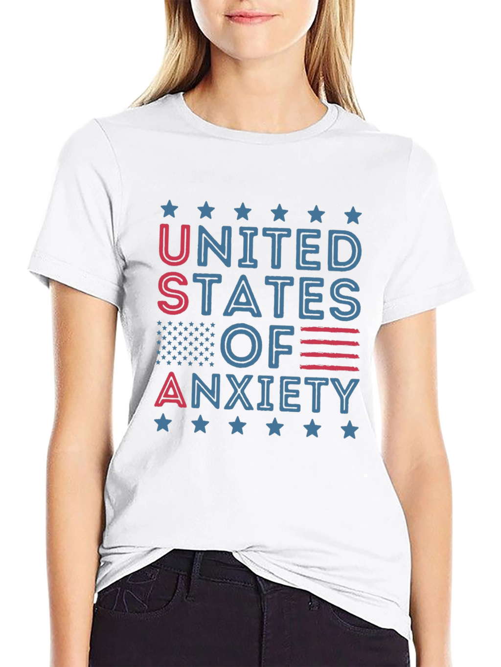 United States of Anxiety Graphic T-Shirt