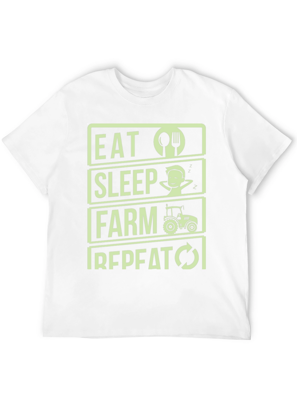Eat Sleep Farm Repeat T-Shirt - Farmer Gift