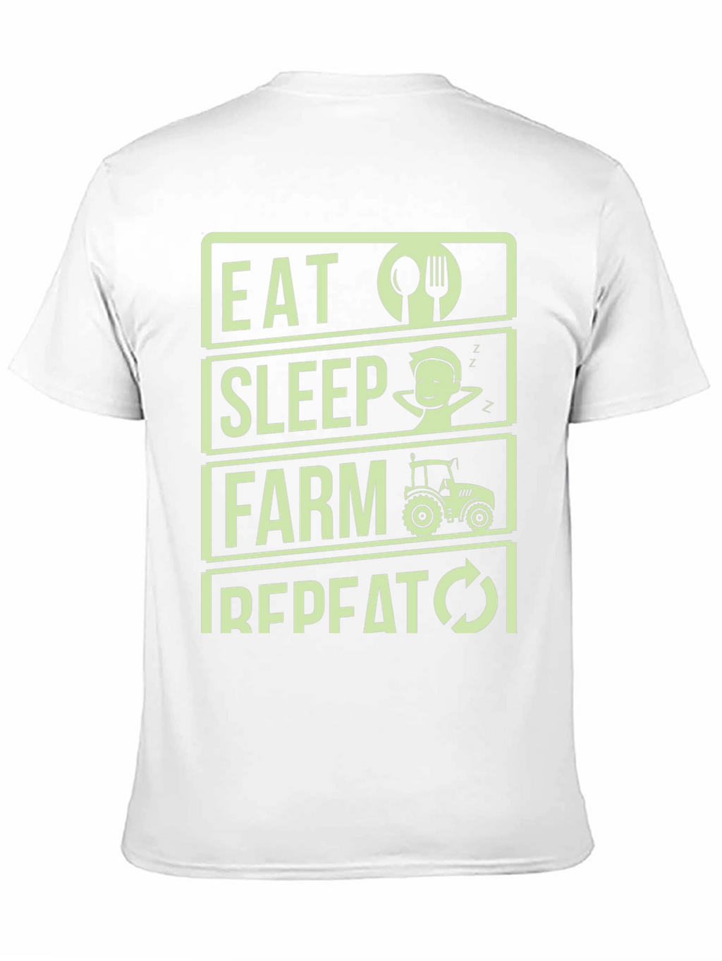 Eat Sleep Farm Repeat T-Shirt - Farmer Gift
