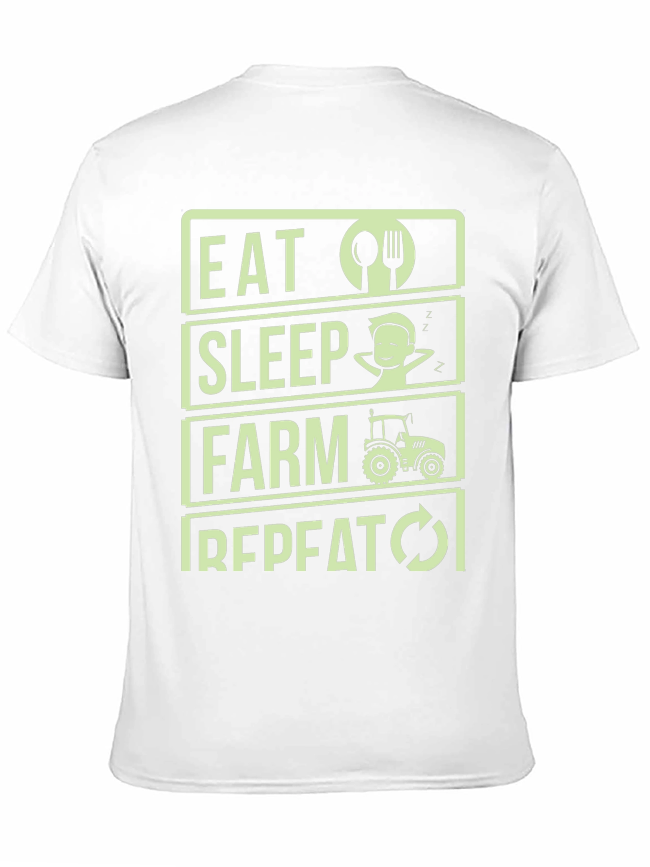 Eat Sleep Farm Repeat T-Shirt - Farmer Gift