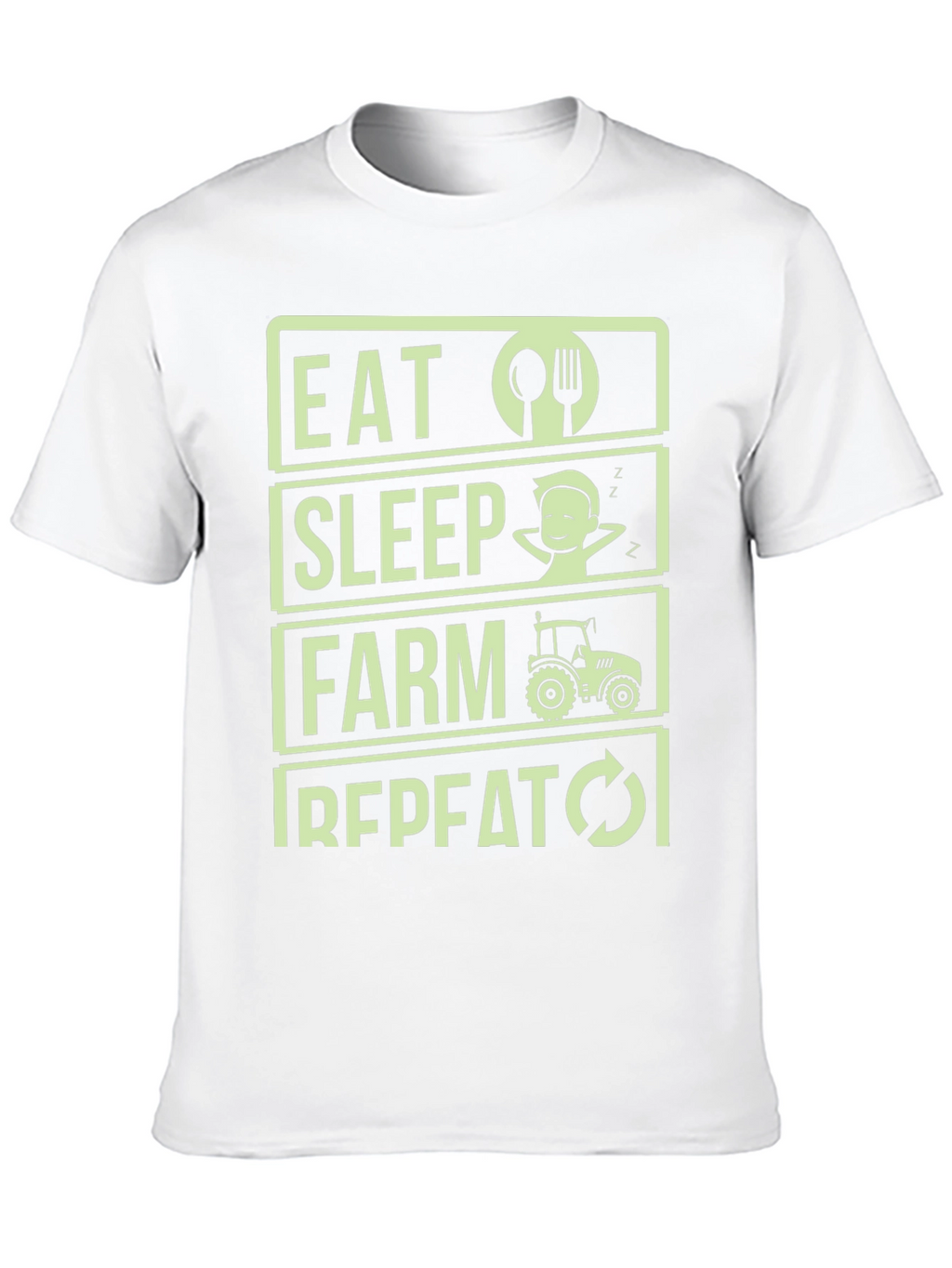 Eat Sleep Farm Repeat T-Shirt - Farmer Gift