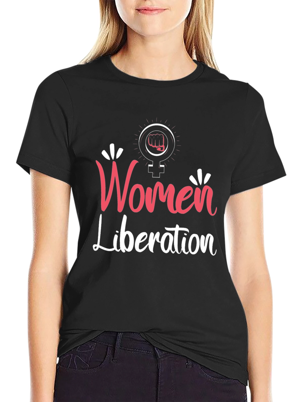 Women Liberation T-Shirt Feminist Fist Tee