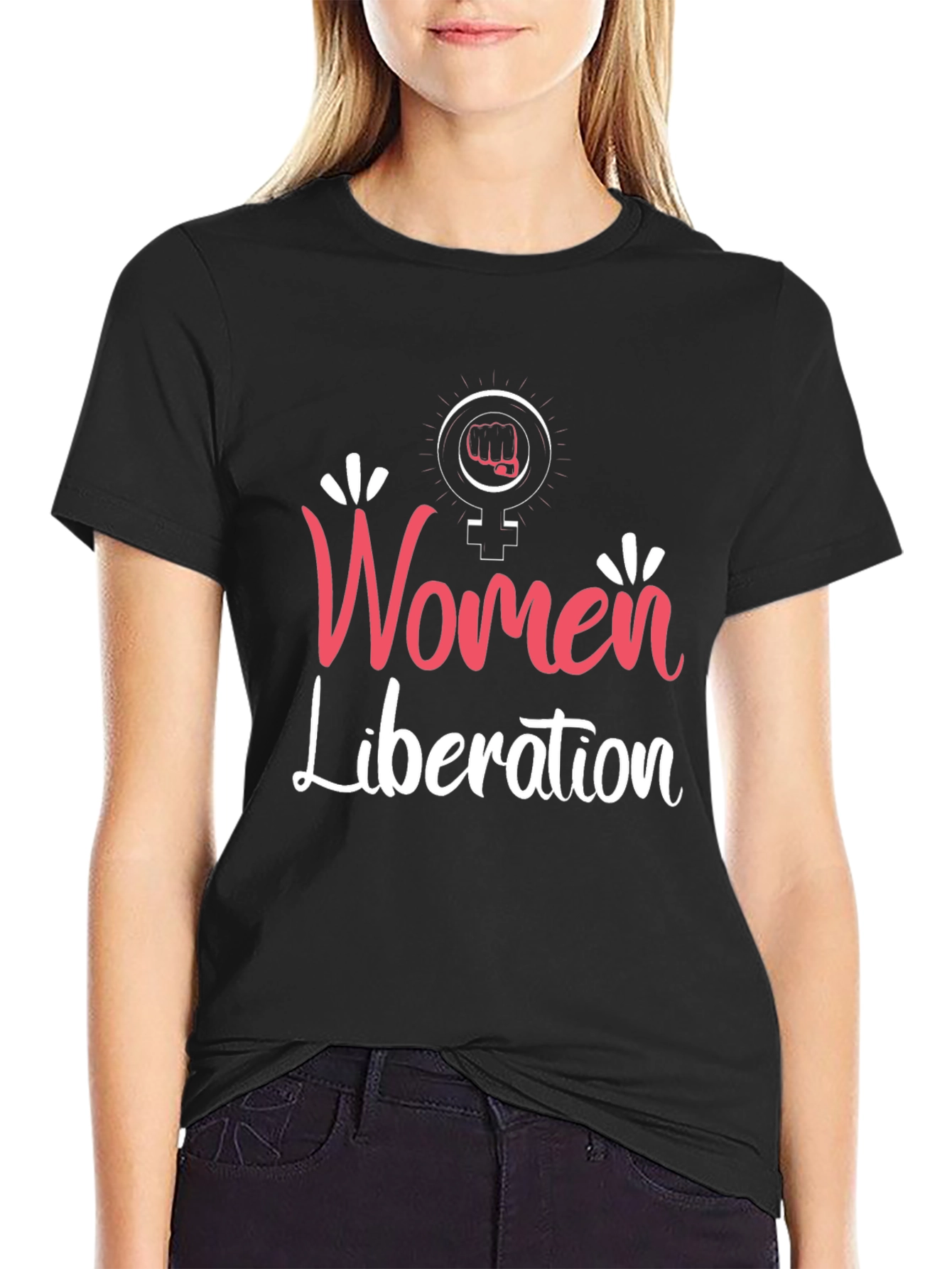 Women Liberation T-Shirt Feminist Fist Tee