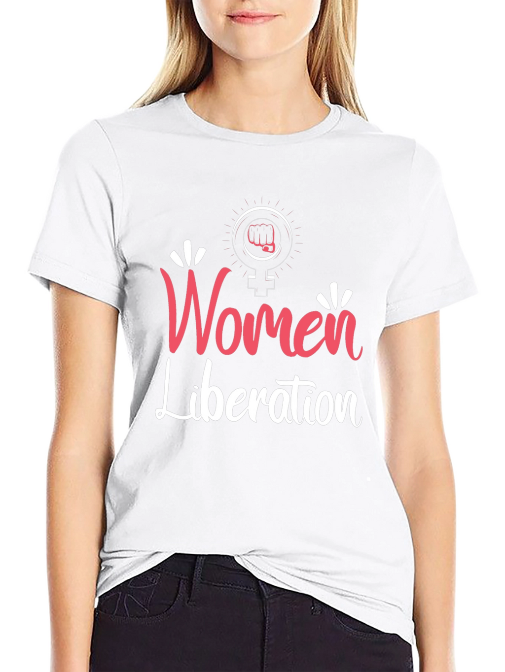 Women Liberation T-Shirt Feminist Fist Tee