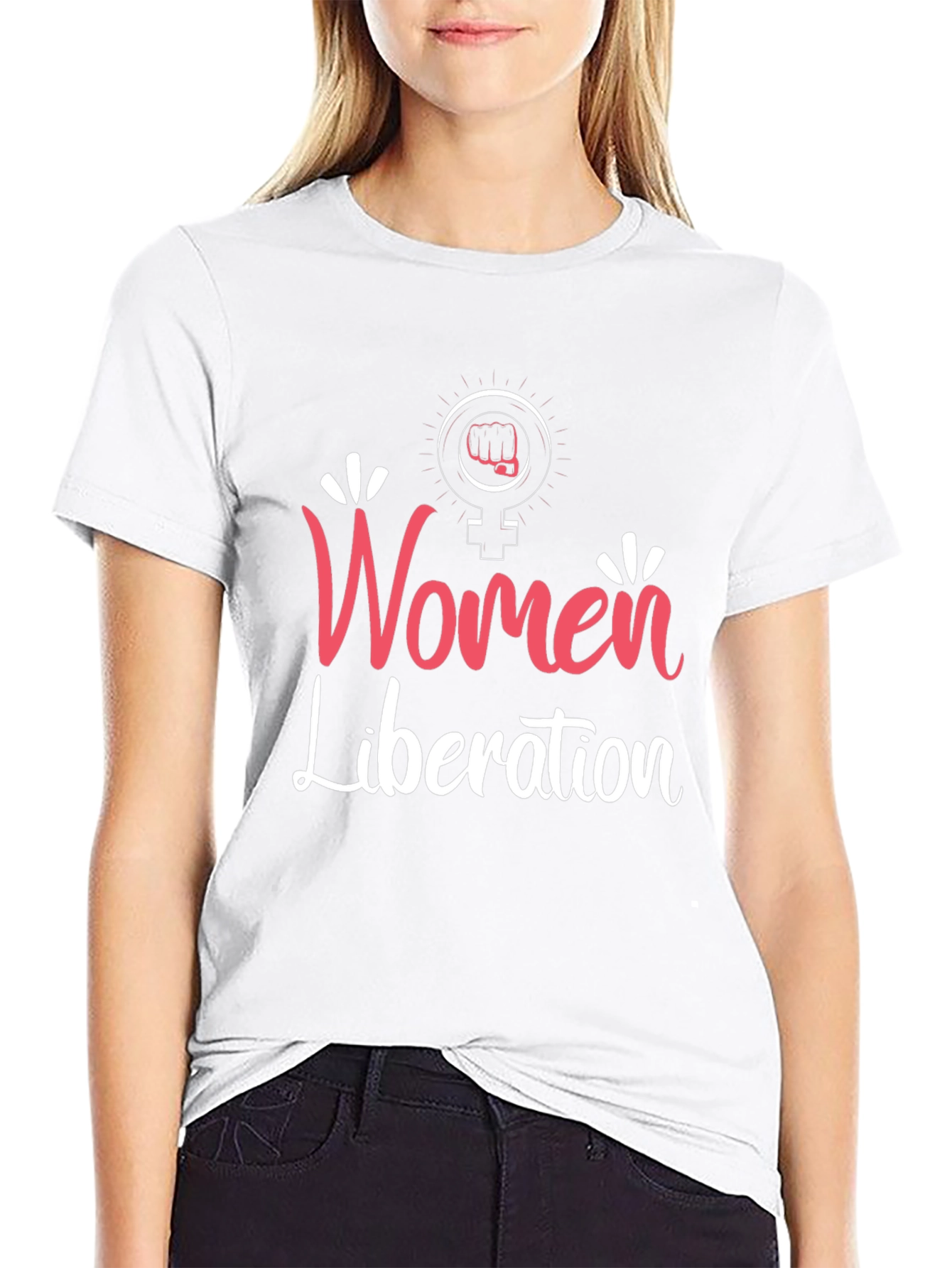 Women Liberation T-Shirt Feminist Fist Tee