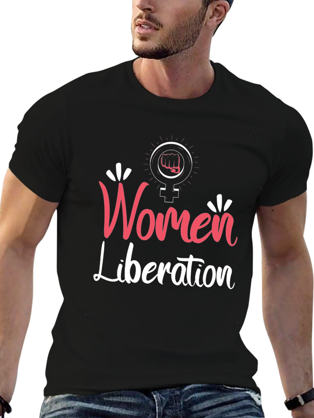 Women Liberation T-Shirt Feminist Fist Tee